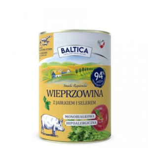 Nourriture humide de porc Baltica à la pomme 0,4 kg