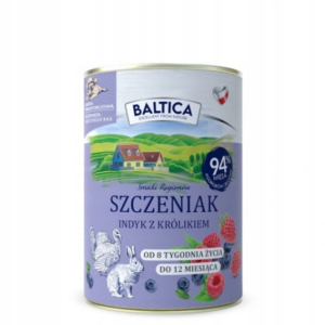 Baltica Puppy nourriture humide dinde avec lapin 400g