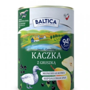 Baltica nourriture humide pour chiens canard à la poire 400g