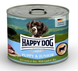 Happy Dog Puppy et Junior nourriture humide agneau 0,2 kg