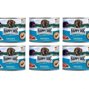 6x Happy Dog WILD (chevreuil) WEDEN 200 g