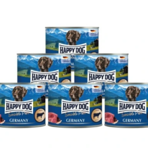 6x Happy Dog Allemagne boîte (100% bœuf) 200g