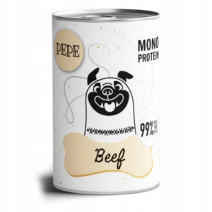 6x Pack pour animaux de compagnie Pepe Beef humide 400g