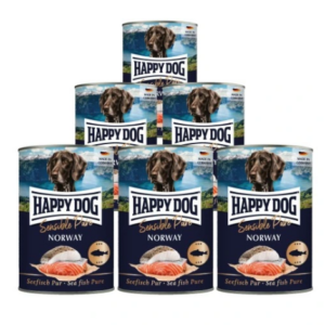 6x Happy Dog LACHS (Saumon) NORVÈGE 400 g