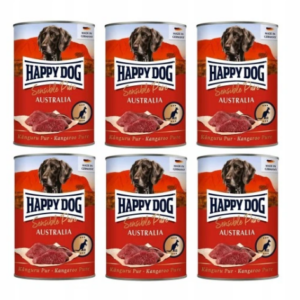 6x Boîte Happy Dog - (100% KANGOUROU) Australie 400g