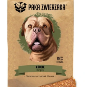 Gâterie pour chien Paka Pet Stripsy Rabbit 70 g