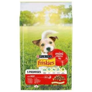 Friskies 5 Promises Mini Menu Nourriture pour chiens de petite race au bœuf 1,5 kg